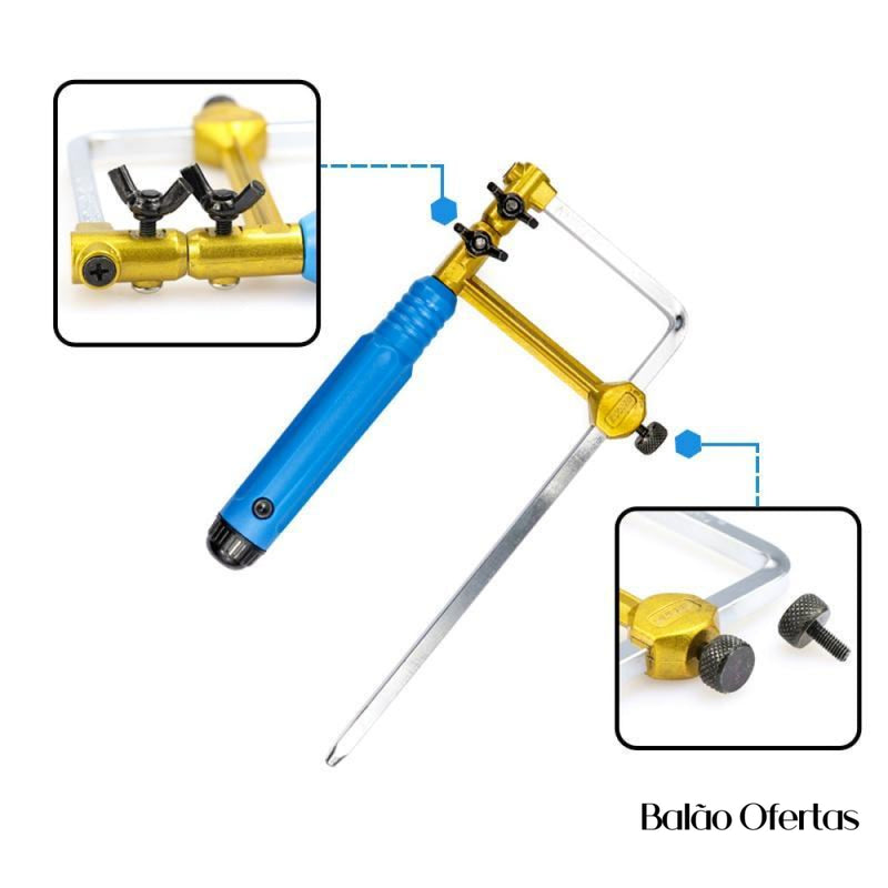 Mini Serra Para Cortes Finos + Arco Ferramentas 30