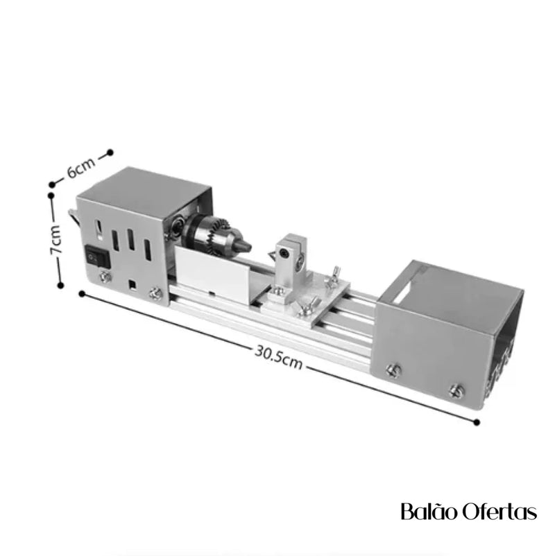 Mini Torno De Polimento E Corte Para Madeira - Maxdrive