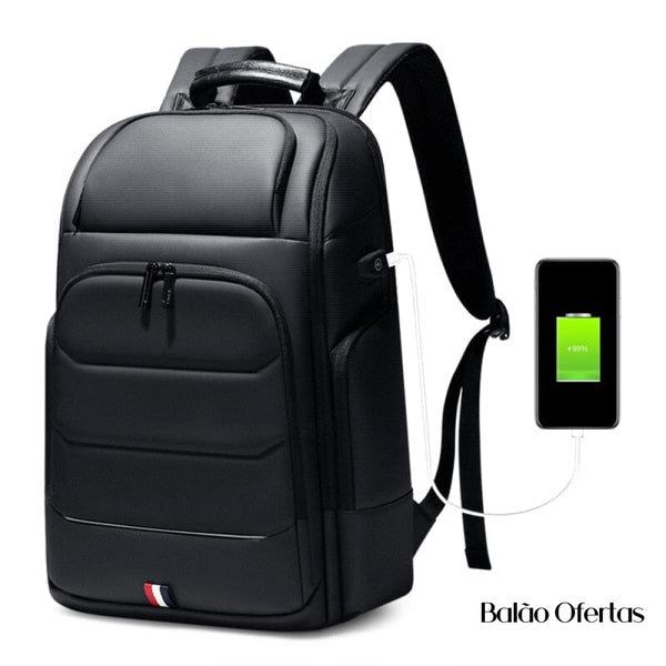 Mochila Masculina Impermeável Com Carregador USB Malasia